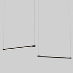 Form Linear Suspension w/ Standard Canopy - Matte Black / White
