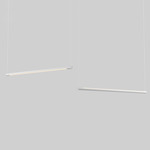 Form Linear Suspension w/ Center Canopy - Matte White / White