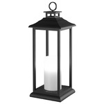 Epoque Portable Lamp - Charcoal / White