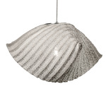 Lea Pendant - Nickel Plated / White