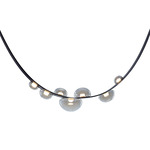 Dew Drops Pendant - Black / Clear