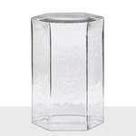 Hex Glass Table - Clear