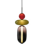 Pebbles Small Pendant - Black / Multicolor