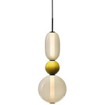 Pebbles Small Pendant - Black / Multicolor