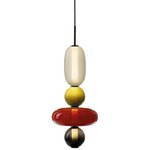 Pebbles Small Pendant - Black / Multicolor