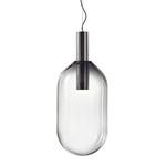 Phenomena Capsule Pendant - Silver / Smoke Grey