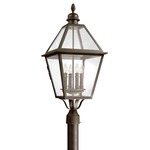 Townsend Post Lantern - Bronze / Clear