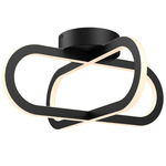 Atom Color-Select Ceiling Light - Black / Frosted
