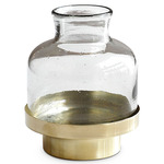 Cupallo Vase - Brass / Clear