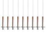 Meta Linear Nine Light Pendant - White / White