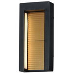 Alcove Outdoor Wall Sconce - Black / Gold