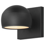 Modular Dome Outdoor Wall Sconce - Black