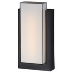 Tower Outdoor Wall Sconce - Black / White