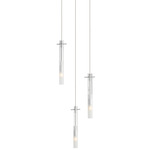 Pipette Multi Light Pendant - Polished Chrome / Frost / Clear