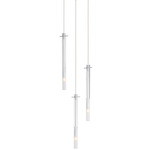 Pipette Multi Light Pendant - Polished Chrome / Frost / Clear