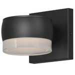 Modular Can Outdoor Wall Sconce - Black / Clear / White