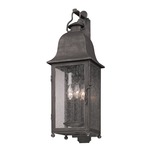 Larchmont Wall Lantern - Pewter / Clear