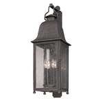 Larchmont Wall Lantern - Pewter / Clear