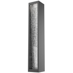 Torrent Outdoor Wall Sconce - Textured Black / Rimelight Glass