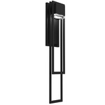 Cascade Outdoor Wall Sconce - Textured Black / Chilled Clear