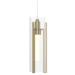 Exos Low Voltage Mini Pendant - Modern Brass / Clear