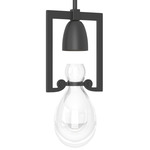 Apothecary Mini Pendant - Black / Clear