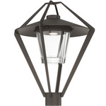 Stellar Outdoor Post Light - Coastal Dark Smoke / Clear