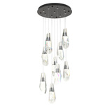 Luma Round Multi Light Pendant - Oil Rubbed Bronze / Crystal