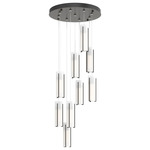 Exos 9 Light Multi Light Pendant - Oil Rubbed Bronze / Opal
