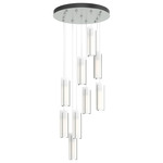 Exos 9 Light Multi Light Pendant - Vintage Platinum / Opal