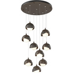 Brooklyn Multi Light Pendant - Bronze / Dark Smoke