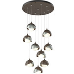 Brooklyn Multi Light Pendant - Bronze / Vintage Platinum