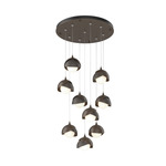 Brooklyn Multi Light Pendant - Bronze / Dark Smoke