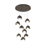 Brooklyn Multi Light Pendant - Bronze / Natural Iron