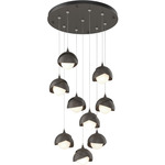 Brooklyn Multi Light Pendant - Dark Smoke / Dark Smoke