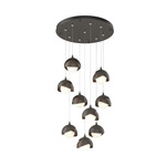 Brooklyn Multi Light Pendant - Dark Smoke / Bronze