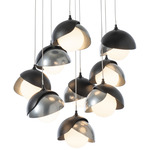 Brooklyn Multi Light Pendant - Black / Sterling