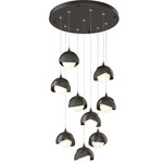 Brooklyn Multi Light Pendant - Oil Rubbed Bronze / Natural Iron