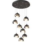 Brooklyn Multi Light Pendant - Oil Rubbed Bronze / Soft Gold