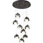 Brooklyn Multi Light Pendant - Oil Rubbed Bronze / Sterling