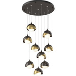Brooklyn Multi Light Pendant - Oil Rubbed Bronze / Modern Brass