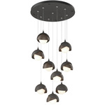 Brooklyn Multi Light Pendant - Natural Iron / Bronze