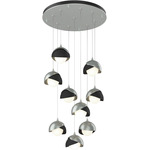 Brooklyn Multi Light Pendant - Vintage Platinum / Black