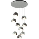 Brooklyn Multi Light Pendant - Vintage Platinum / Oil Rubbed Bronze