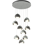 Brooklyn Multi Light Pendant - Vintage Platinum / Natural Iron