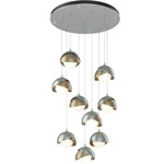 Brooklyn Multi Light Pendant - Vintage Platinum / Soft Gold