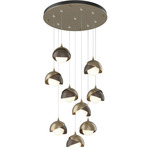 Brooklyn Multi Light Pendant - Soft Gold / Bronze