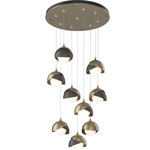 Brooklyn Multi Light Pendant - Soft Gold / Natural Iron