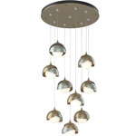 Brooklyn Multi Light Pendant - Soft Gold / Vintage Platinum