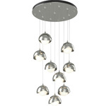 Brooklyn Multi Light Pendant - Sterling / Sterling